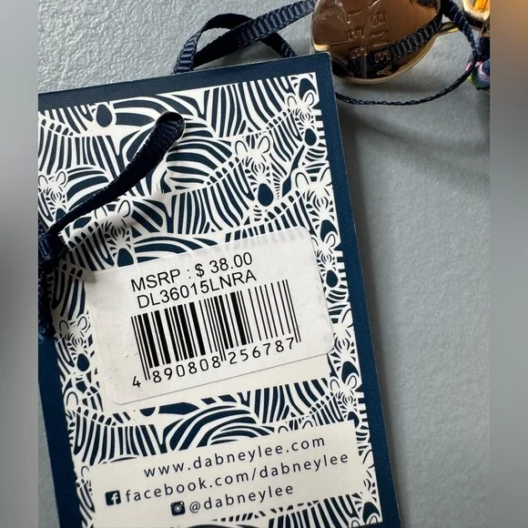 Dabney Lee Navy long Wallet with Rainbow Accents - Picture 3 of 5